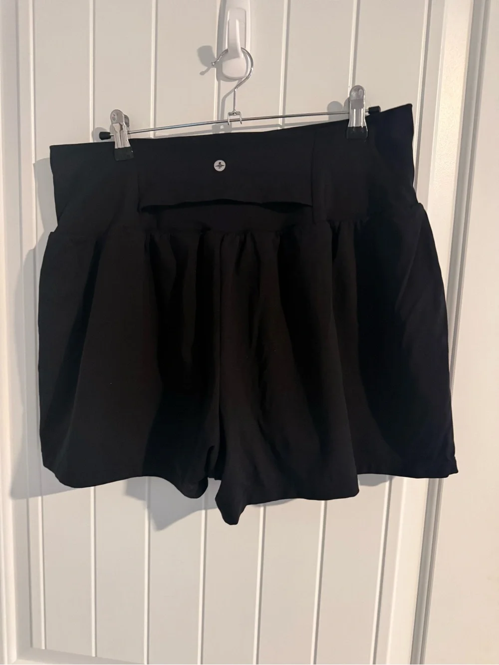 HALARA Black Pleated Shorts • 1X